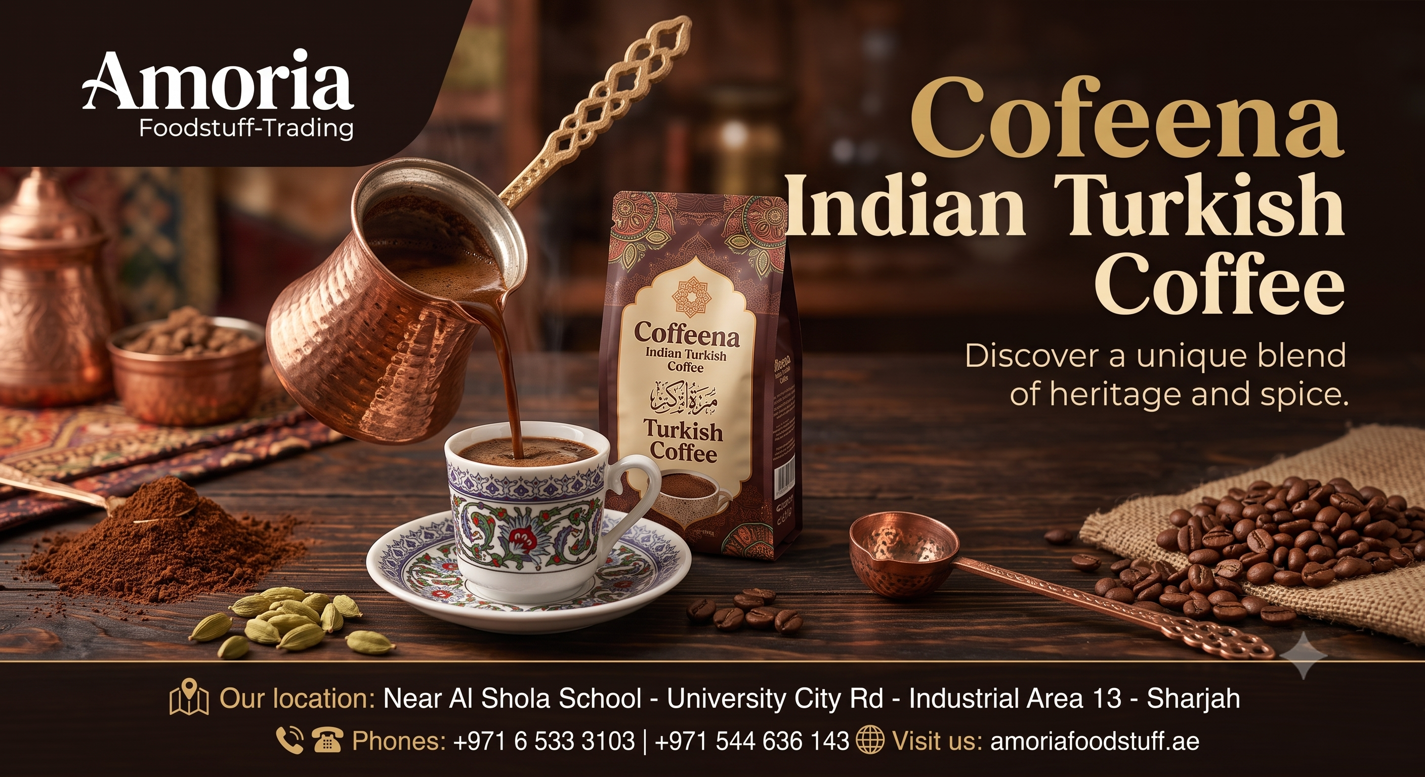 Coffeena Indian Turkish Coffee: The Ultimate Experience at Amoria Foodstuff