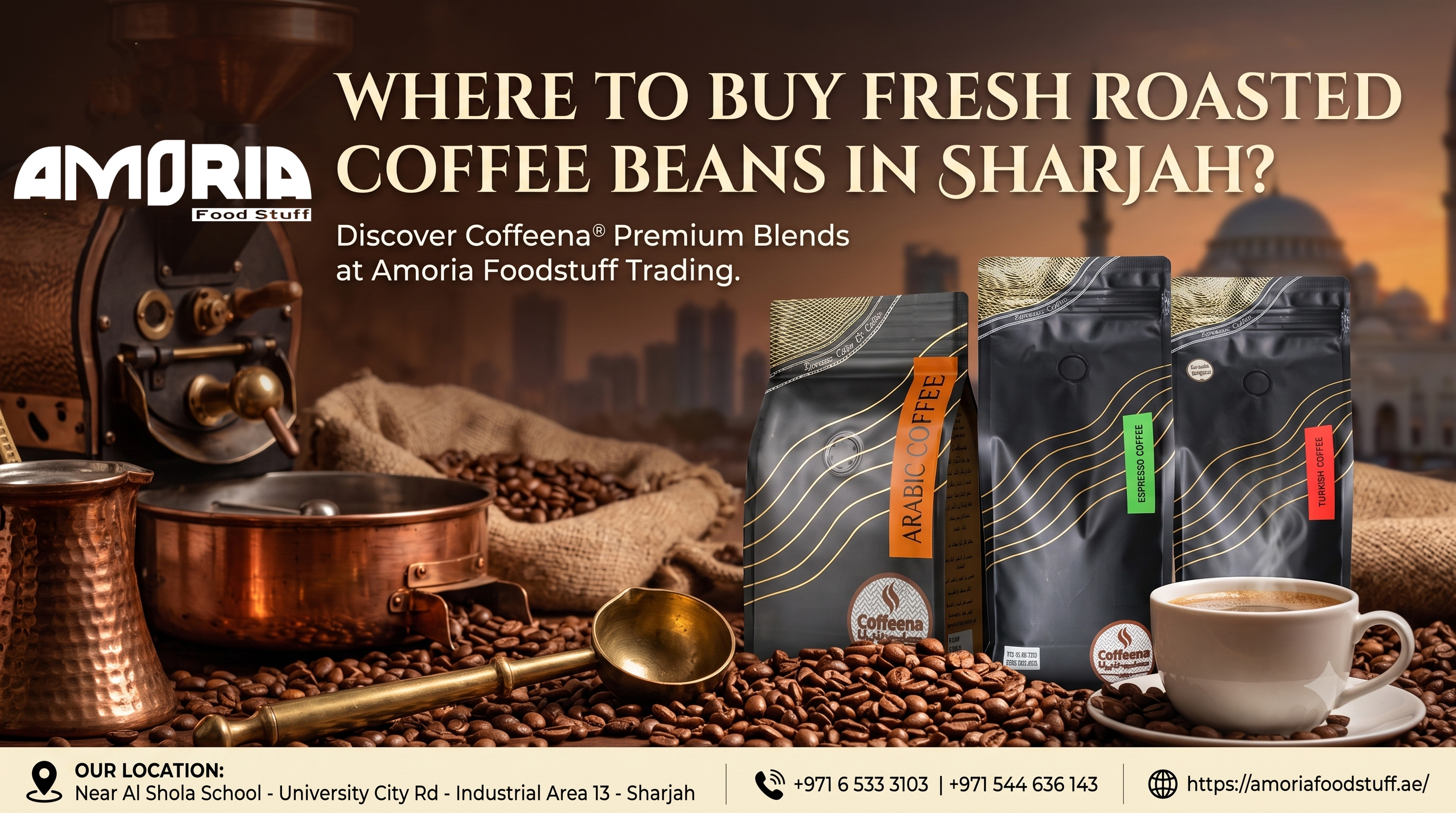 Where to buy fresh roasted coffee beans in Sharjah?
